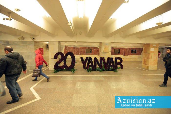 Baku Metro commemorates Black January - PHOTOS